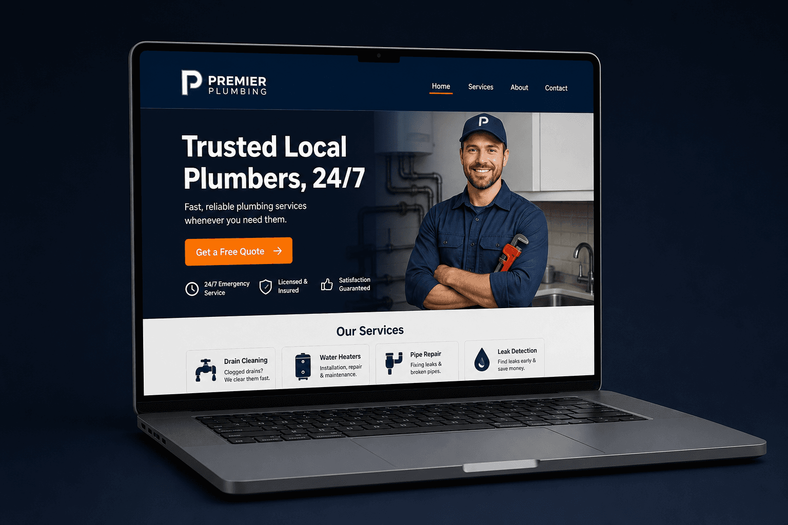Plumbing website preview